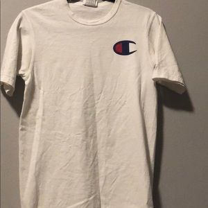White Champion Tee